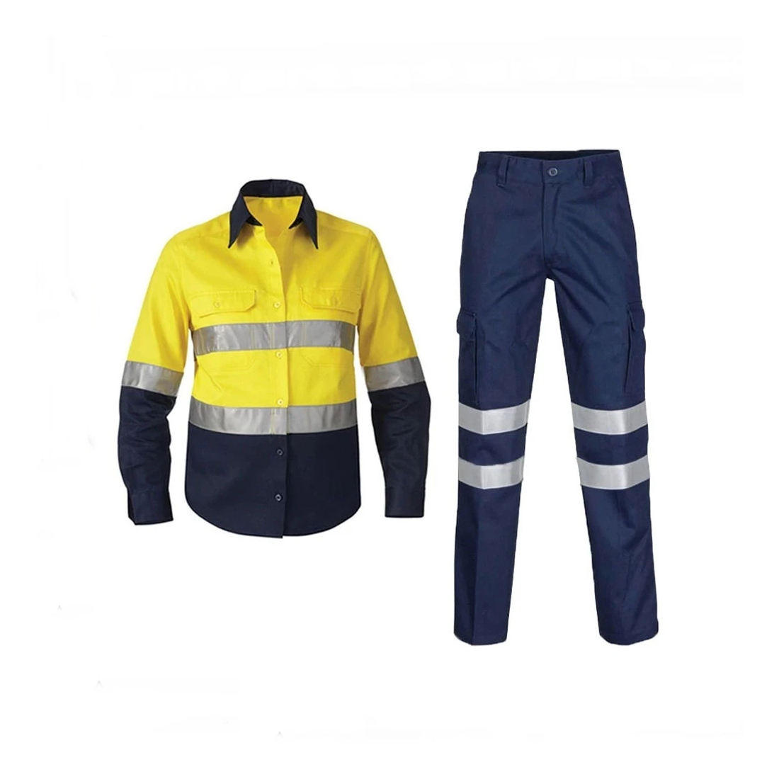 Yellow and Navy Hi-Vis Work Uniform